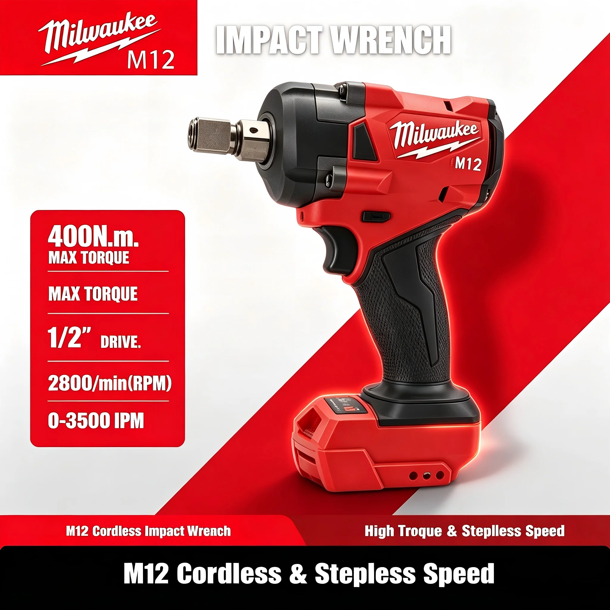 มิลวอกี M12 M18 FUEL ประแจกระแ - Milwaukee Drill M12 Fuel บทวิจารณ์และราคา