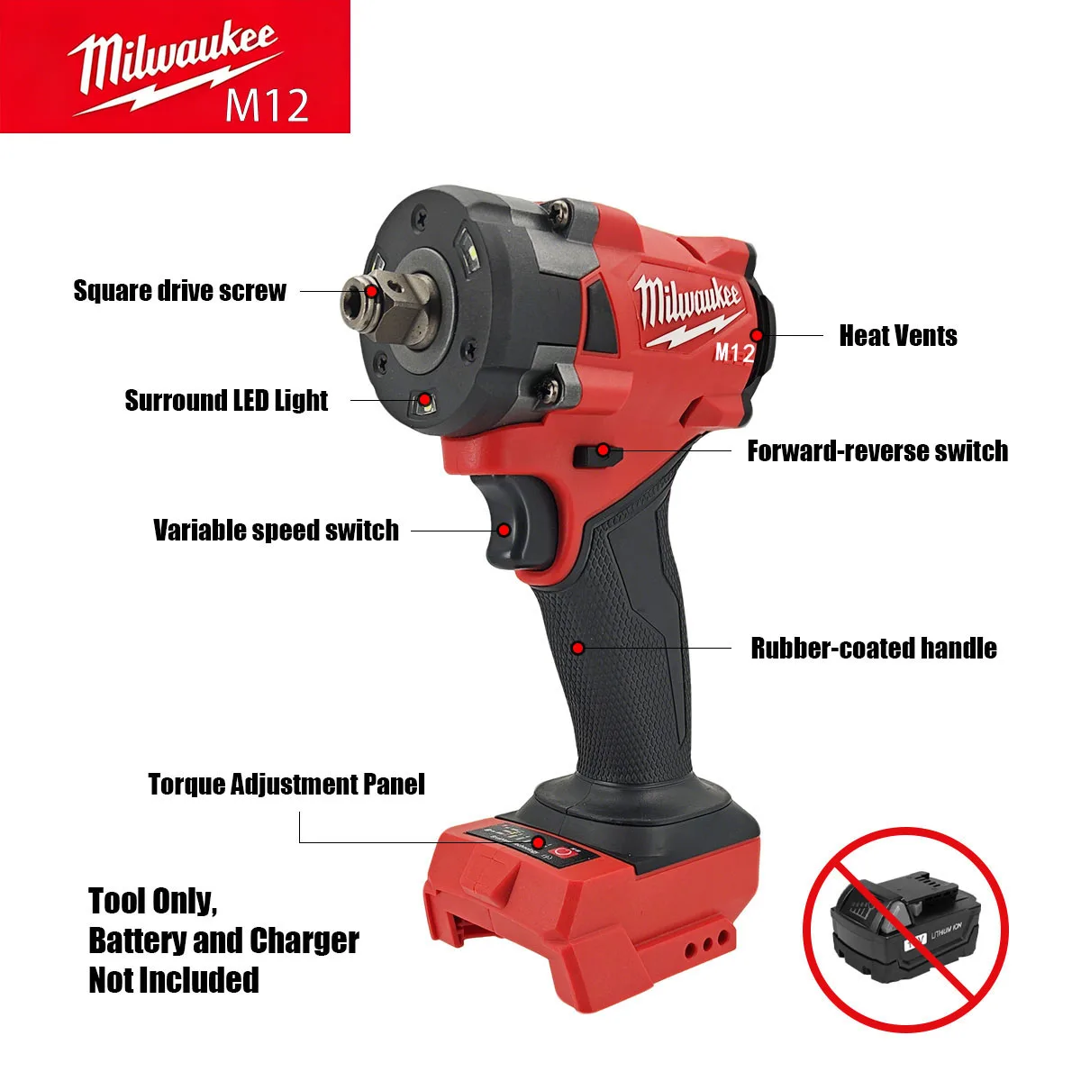 มิลวอกี M12 M18 FUEL ประแจกระแ - Milwaukee Drill M12 Fuel บทวิจารณ์และราคา